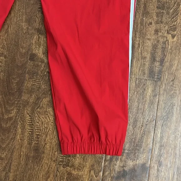 adidas Red Sweatpants with White Stripes - Picture 15 of 16
